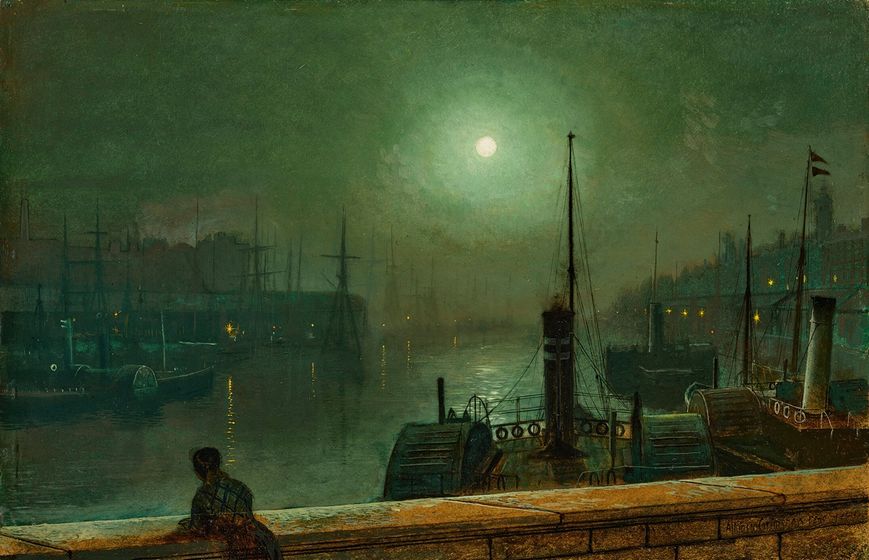 John Atkinson Grimshaw - On the Clyde, Glasgow