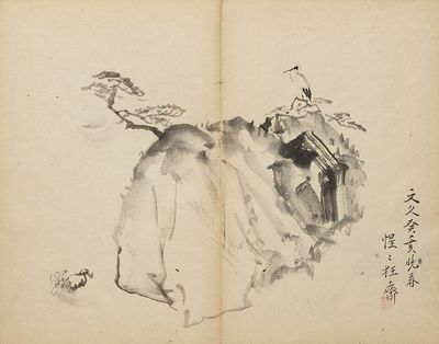 月下松鹤图