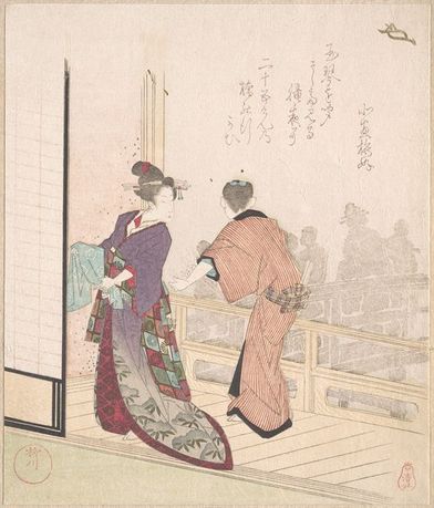 茶楼廊下景致