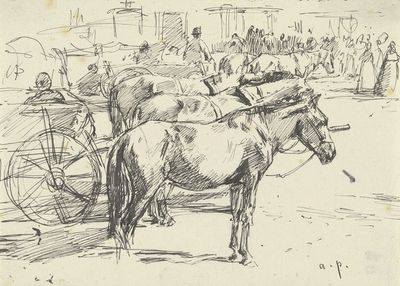 匈牙利索尔诺克市场广场上的购物车柱