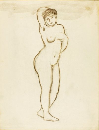 站立的裸体女性