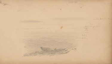 带有颜色符号的海景