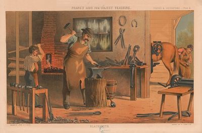 Prang’s aids for object teaching. Blacksmith