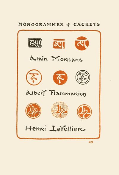 Le second livre des monogrammes, marques, cachets et es libris Pl.27