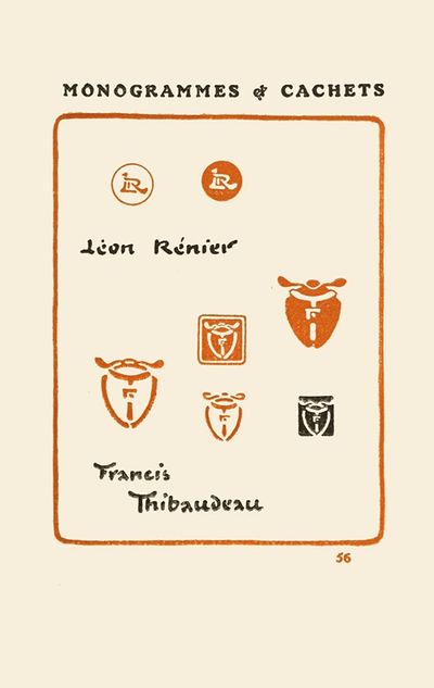 Le second livre des monogrammes, marques, cachets et es libris Pl.54