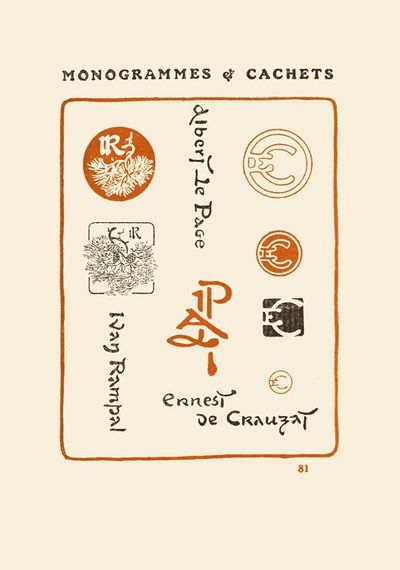 Le second livre des monogrammes, marques, cachets et es libris Pl.79