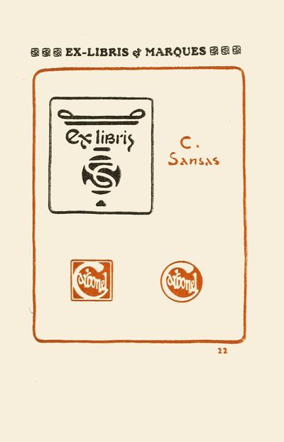 Le second livre des monogrammes, marques, cachets et es libris Pl.20