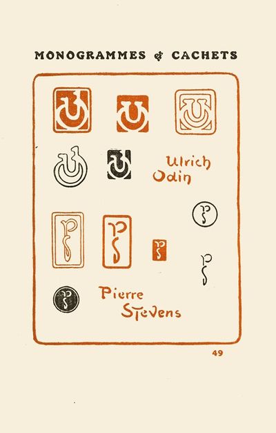 Le second livre des monogrammes, marques, cachets et es libris Pl.47