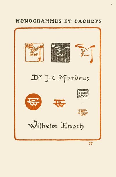 Le second livre des monogrammes, marques, cachets et es libris Pl.75