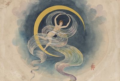 Loie Fuller in the moon