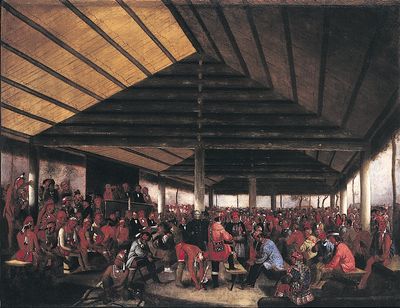国际印第安人理事会（1843年在印度领土塔利奎赫举行）