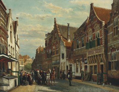 夏季，Oudewater的Wijdstraat