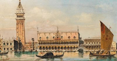 圣马可广场钟楼景观