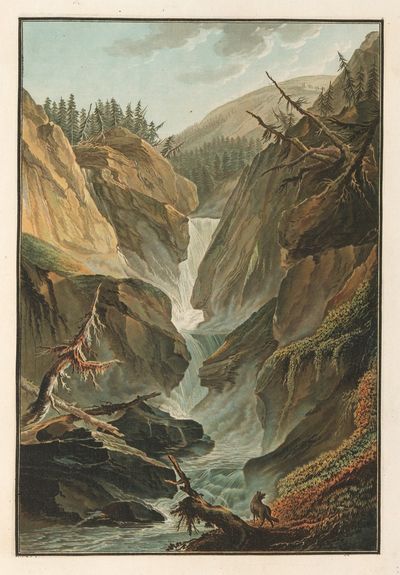 古特丹嫩上方的阿勒瀑布