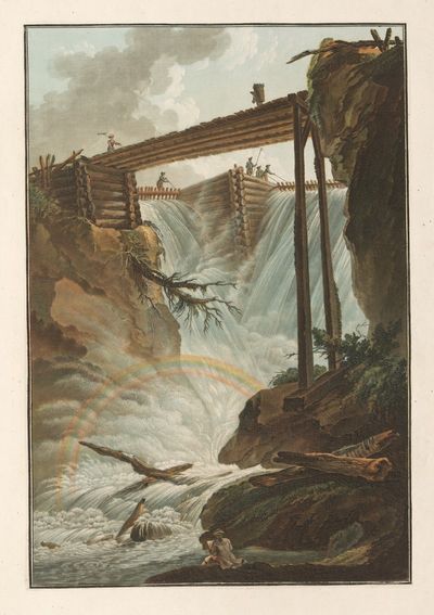 Muhle Thal山谷的Tritt瀑布