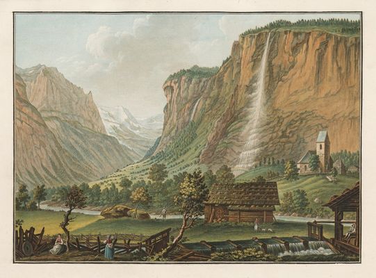 Lauterbrunnen山谷的Staubbach音乐厅