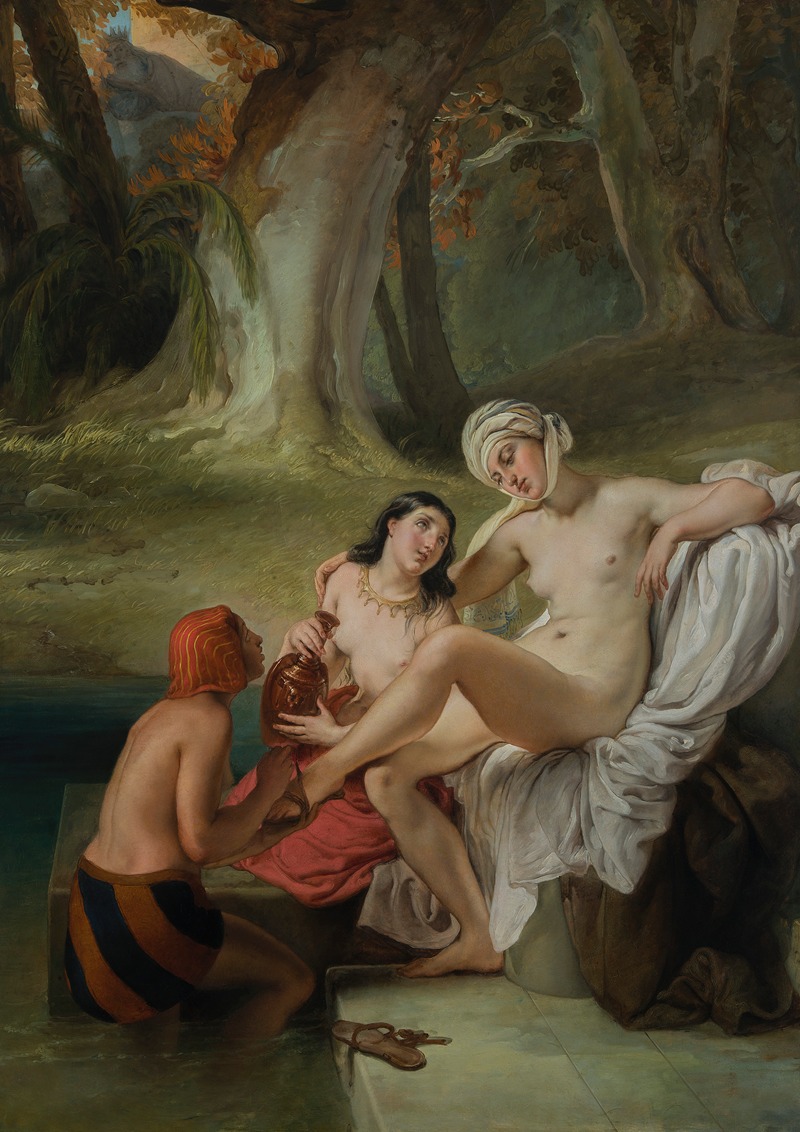 芭丝谢芭在洗澡